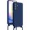 Funda para móvil Avizar Silicona Soft-Touch Azul con cordón ajustable para Galaxy A25 5G