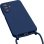 Funda para móvil Avizar Silicona Soft-Touch Azul con cordón ajustable para Galaxy A25 5G