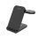 Estación de carga inalámbrica FIXED 3 en 1 USB-C carga rápida negra