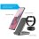 Estación de carga inalámbrica FIXED 3 en 1 USB-C carga rápida negra