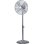 Ventilateur sur Pied Ravanson WT-7040SN INOX 50W 45cm 3 Vitesses Oscillation Hauteur Réglable