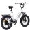 Bicicleta Eléctrica Bodywel F20 500W 48V 15Ah 20" Blanca