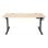 Escritorio Napofix OD4120-M elevable eléctrico 160x60 cm negro madera gaming