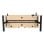 Escritorio Napofix OD4120-M elevable eléctrico 160x60 cm negro madera gaming
