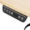 Escritorio Napofix OD4120-M elevable eléctrico 160x60 cm negro madera gaming
