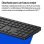 Tastatur HP 495C kabellos multidispositiv mit ambidextrischer Maus schwarz