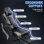 Silla Gaming GTPLAYER Ergonómica Reposapiés y Soporte Lumbar Gris