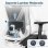 Silla Ergonómica GTPLAYER Oficina y Gaming Negra Reposacabezas 3D Soporte Lumbar