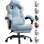Sedia Gaming GTPLAYER in Tessuto Regolabile 90-155° e Poggiapiedi - Blu