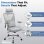 Silla Ergonómica GTPLAYER Ajustable Reposacabezas 3D Soporte Lumbar 3D Reposabrazos Plegables Gris