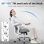 Silla Ergonómica GTPLAYER Ajustable Reposacabezas 3D Soporte Lumbar 3D Reposabrazos Plegables Gris