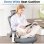 Silla Ergonómica GTPLAYER Ajustable Reposacabezas 3D Soporte Lumbar 3D Reposabrazos Plegables Gris