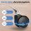 Silla Ergonómica GTPLAYER Ajustable Reposacabezas 3D Soporte Lumbar 3D Reposabrazos Plegables Gris