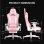 Silla Gaming GTPLAYER Ergonomic Bluetooth Reposapiés Rosa
