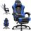 Silla Gaming GTPLAYER Ergonómica con Reposapiés Reposacabezas y Soporte Lumbar Azul