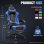 Silla Gaming GTPLAYER Ergonómica con Reposapiés Reposacabezas y Soporte Lumbar Azul