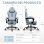 Cadeira Gaming GTPLAYER Ergonómica Ajustável Tecido Respirável Cinzenta