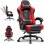 Silla gaming GTPLAYER ergonómica con reposapiés, soporte lumbar y reclinable roja