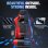 Silla gaming GTPLAYER ergonómica con reposapiés, soporte lumbar y reclinable roja