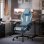 Cadeira Gaming GTPLAYER Ergonomica Reclinavel Tecido Respiravel Azul