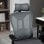 Cadeira de escritorio Vinsetto Malha Apoio de Cabeca Regulavel 70x66x120-128 cm Cinza