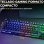 Teclado The G-Lab Combo Oxygen EX membrana sem fios retroiluminado AZERTY