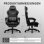 Silla Gaming GTPLAYER Doble Respaldo Funda Desmontable Reposapiés 150kg - Negro