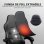 Silla Gaming GTPLAYER Doble Respaldo Funda Desmontable Reposapiés 150kg - Negro