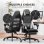 Silla Gaming GTPLAYER Doble Respaldo Reposapiés Funda Desmontable 150kg - Blanco