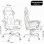 Chaise Gaming GTPLAYER avec Repose-pieds, Accoudoirs Synchronisés, Dossier Reclinable