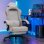 Silla gaming GTPLAYER transpirable con reposapiés y soporte ajustable