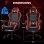 Chaise Gaming GTPLAYER avec Repose-pieds, Support Lombaire Ajustable Rouge