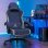 Sedia Gaming GTPLAYER Grande con Poggiapiedi Regolabile Blu