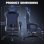 Sedia Gaming GTPLAYER Grande con Poggiapiedi Regolabile Blu