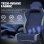 Sedia Gaming GTPLAYER Grande con Poggiapiedi Regolabile Blu