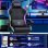 Silla Gaming GTPLAYER con Altavoces, Luz LED y Bolsillo Trasero - Negro