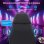 Silla Gaming GTPLAYER con Altavoces, Luz LED y Bolsillo Trasero - Negro