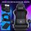 Silla Gaming GTPLAYER con Altavoces, Luz LED y Bolsillo Trasero - Negro