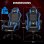 Silla Gaming GTPLAYER Ergonómica con Reposapiés Soporte Lumbar Azul