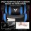 Silla Gaming GTPLAYER Ergonómica con Reposapiés Soporte Lumbar Azul