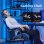 Silla Gaming GTPLAYER Ergonómica con Reposapiés Soporte Lumbar Azul