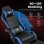 Silla Gaming GTPLAYER Ergonómica con Reposapiés Soporte Lumbar Azul