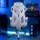 Sedia Gaming GTPLAYER Ergonomica con Poggia-piedi e Braccioli Sincronizzati - Bianco