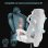 Sedia Gaming GTPLAYER Ergonomica con Poggia-piedi e Braccioli Sincronizzati - Bianco