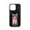 Capa Nimmy Friends Maine Glasses Series Bordada 3D Preta para iPhone 16 Pro Max