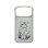 Nimmy Friends Lucky Fashion 3D Bestickte Hülle Grau Chinchilla für iPhone 17 Pro Max