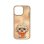 Funda para móvil Nimmy Big-eye 3D Bordada Marrón Poodle para iPhone 16 Pro