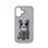 Funda Nimmy Friends Border Collie Gris 3D Bordée pour iPhone 16