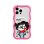 Funda YoungKit Wavy para móvil Silicona Rosa Neón con trasera removible Compatible con MagSafe para iPhone 16 Pro Max