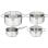 Conjunto Cacerolas Tefal Virtuoso E492S7 Acero Inoxidable 4 Piezas